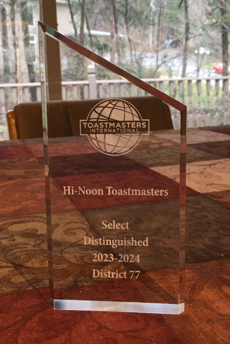 Select Distinguishe Club Award